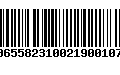 Código de Barras 00655823100219001074