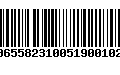 Código de Barras 00655823100519001026