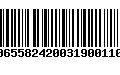 Código de Barras 00655824200319001109