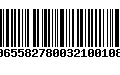 Código de Barras 00655827800321001080