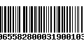 Código de Barras 00655828000319001033