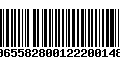 Código de Barras 00655828001222001486