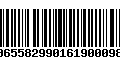 Código de Barras 00655829901619000988