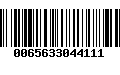 Código de Barras 0065633044111