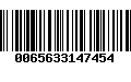 Código de Barras 0065633147454