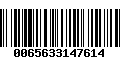 Código de Barras 0065633147614