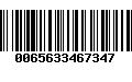 Código de Barras 0065633467347