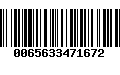 Código de Barras 0065633471672