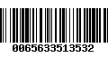 Código de Barras 0065633513532