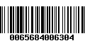 Código de Barras 0065684006304