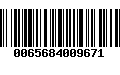 Código de Barras 0065684009671