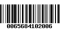 Código de Barras 0065684102006