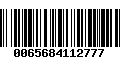 Código de Barras 0065684112777