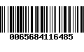 Código de Barras 0065684116485