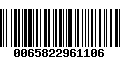 Código de Barras 0065822961106