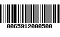 Código de Barras 0065912000500