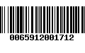 Código de Barras 0065912001712