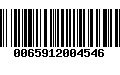 Código de Barras 0065912004546