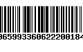 Código de Barras 00659933606222001840