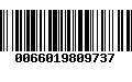 Código de Barras 0066019809737