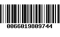 Código de Barras 0066019809744