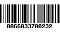 Código de Barras 0066033700232