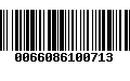 Código de Barras 0066086100713