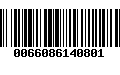 Código de Barras 0066086140801