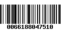 Código de Barras 0066188047510