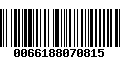 Código de Barras 0066188070815