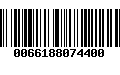 Código de Barras 0066188074400