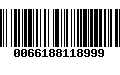 Código de Barras 0066188118999