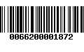 Código de Barras 0066200001872