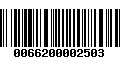 Código de Barras 0066200002503