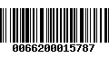 Código de Barras 0066200015787