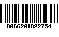 Código de Barras 0066200022754