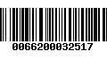 Código de Barras 0066200032517