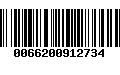 Código de Barras 0066200912734