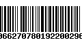 Código de Barras 00662707801922002969
