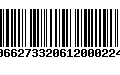 Código de Barras 00662733206120002240