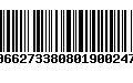 Código de Barras 00662733808019002470