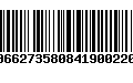 Código de Barras 00662735808419002207