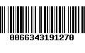 Código de Barras 0066343191270