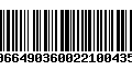 Código de Barras 00664903600221004355