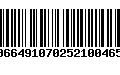 Código de Barras 00664910702521004650