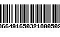 Código de Barras 00664916503218005028