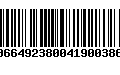 Código de Barras 00664923800419003861