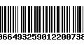 Código de Barras 00664932590122007383