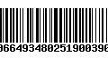 Código de Barras 00664934802519003907