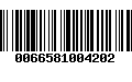 Código de Barras 0066581004202